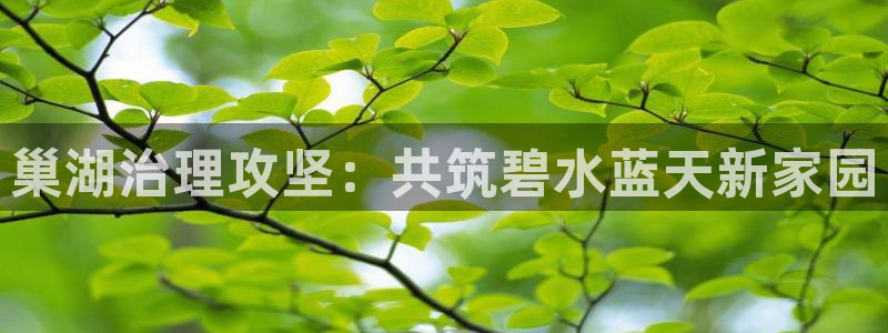 凯发k8全球最大的娱乐平台|巢湖治理攻坚：共筑碧水蓝天新家园